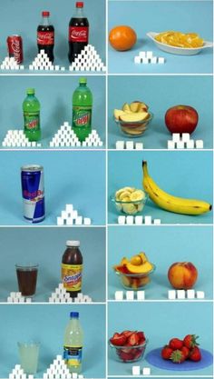 sucre boissons gazeuses VS fruits